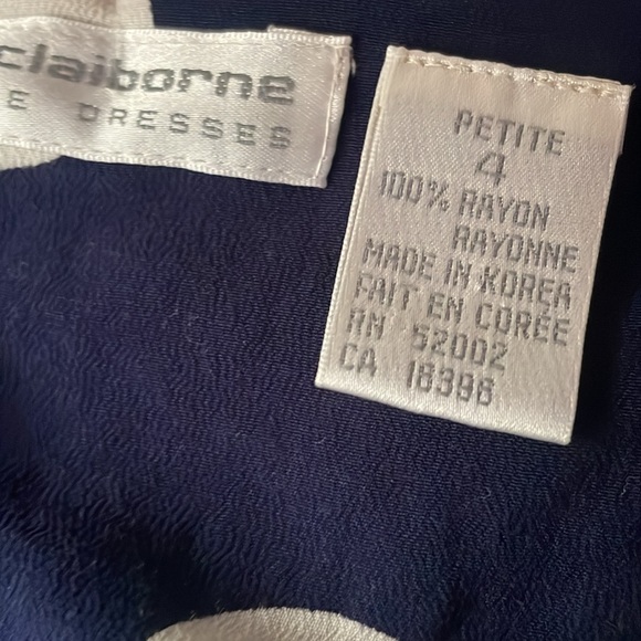 Vintage Liz Claiborne navy polka dot double breasted short romper - Picture 3 of 9